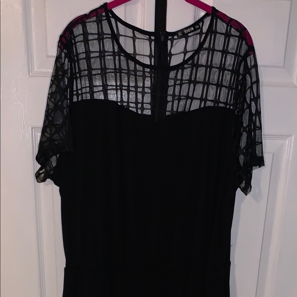 Shein One Piece Black Suit